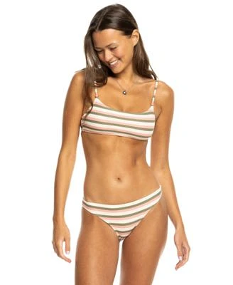 Roxy Saidia Striped Bralette Top Matching Bottom