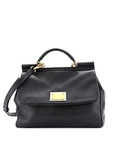 Pre-Owned Dolce & Gabbana Large Miss Sicily Bag Leather