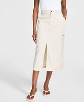 Bar Iii Women's Cargo Midi Skirt, Exclusively at Macy's