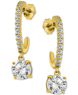 Giani Bernini Cubic Zirconia Round Hoop Earrings (3-1/4 ct. t.w.) 18k Gold over Sterling Silver
