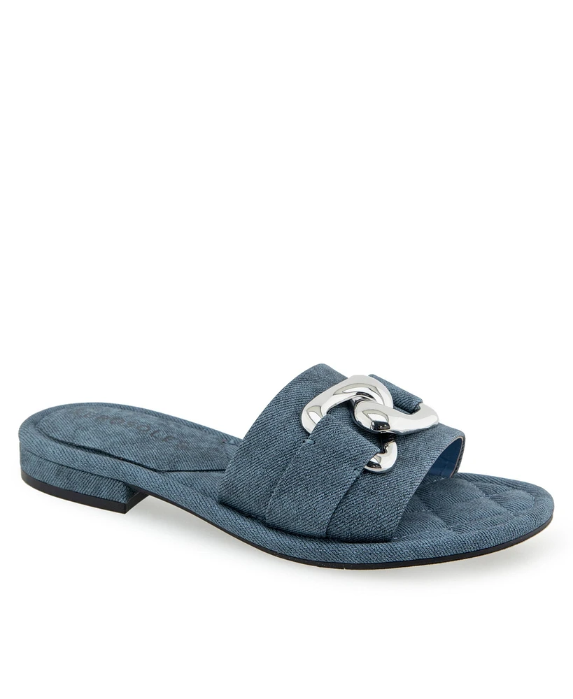 Aerosoles Women's Big Charm Slide Open Toe Sandals