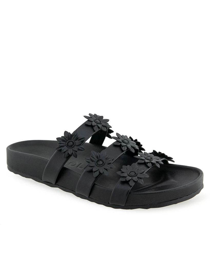Aerosoles Women's Leflor Round Toe Flatform Sandals