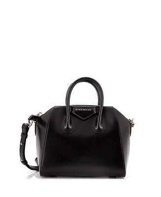 Pre-Owned Givenchy Mini Antigona Bag Glazed Leather