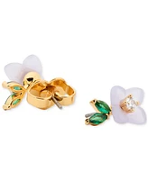 Kate Spade New York Bursting Blooms Gold-Tone Crystal Stud Earrings