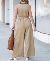 Women's Power Play Khaki Jumpsuit