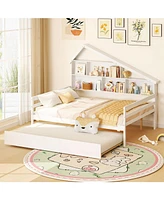 House-Shaped Full Size Daybed with Trundle