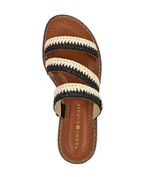 Tommy Hilfiger Women's Brelyn Raffia Slip-On Flat Sandals