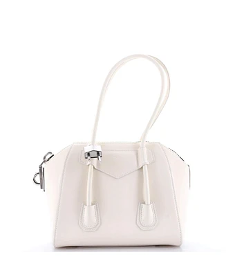 Pre-Owned Givenchy Mini Antigona Lock Bag Leather