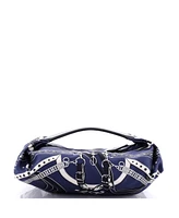 Pre-Owned HERMES Balusoie Bag Printed Silk and Leather