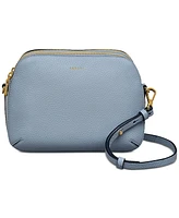 Dukes Place Medium Leather Ziptop Crossbody Bag