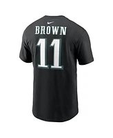 Nike Men's A.j. Brown Black Philadelphia Eagles Super Bowl Lix Name Number T-Shirt