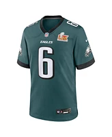 Nike Men's DeVonta Smith Midnight Green Philadelphia Eagles Super Bowl Lix Game Player Jersey