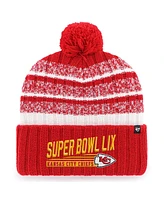 '47 Brand Men's Red Kansas City Chiefs Super Bowl Lix Tavern Cuffed Knit Hat with Pom