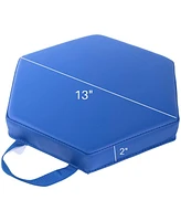 Bintiva Set of 6 Hexagon Vinyl Floor Cushions