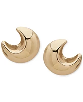 Anne Klein Gold-Tone Twisted Puffy Linear Earrings