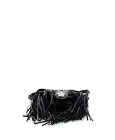 Pre-Owned Versace Mini Repeat Hobo Fringed Leather