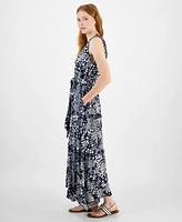 Tommy Hilfiger Women's Floral-Print Maxi Dress