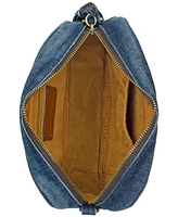 Patricia Nash Josie Woven Denim Small Crossbody