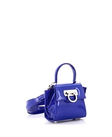 Pre-Owned Salvatore Ferragamo Xs Iconic Top Handle Bag Leather