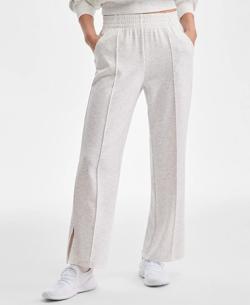 Id Ideology Women's Split-Leg Heather Sweatpants, Exclusively at Macy's