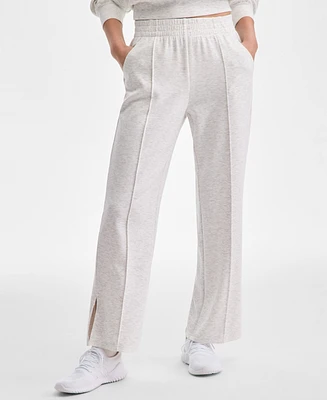 Id Ideology Women's Split-Leg Heather Sweatpants, Exclusively at Macy's