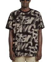 G-Star Raw Men's Relaxed Fit Short Sleeve Sprayed Letters T-Shirt