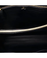 Pre-Owned Salvatore Ferragamo Large Vara Bow Double Chain Tote Leather