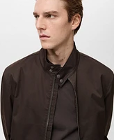 Mango Men's Water-Repellent Cotton Jacket