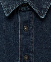 Mango Men's Eu Regular-Fit Denim Overshirt