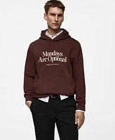 Mango Men's Printed Cotton Sweatshirt