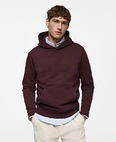 Mango Men's Eu Regular-Fit Cotton-Blend Hoodie