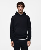 Mango Men's Regular-Fit Cotton-Blend Hoodie