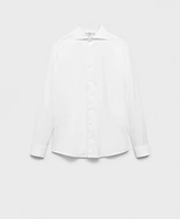 Mango Men's Eu Slim-Fit Twill Dress Shirt