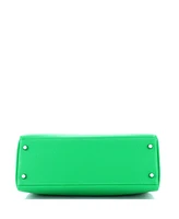 Pre-Owned HERMES Kelly Handbag Clemence with Palladium Hardware