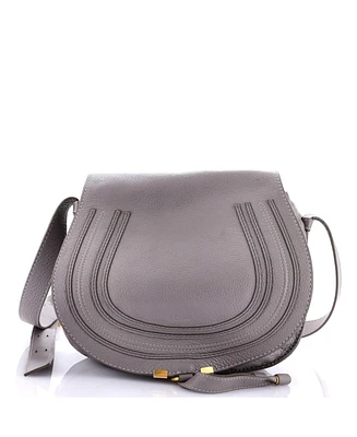 Pre-Owned Chloe Medium Marcie Saddle Bag Leather