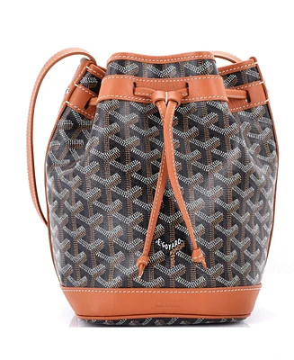 Pre-Owned Goyard Pm Petit Flot Bucket Bag Coated Canvas