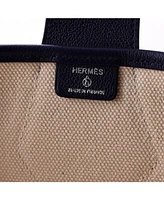 Pre-Owned HERMES Gm Petit H Monsieur B Tote Toile and Leather