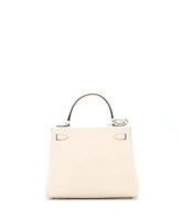 Pre-Owned HERMES Kelly 25 Handbag Light Swift with Palladium Hardware