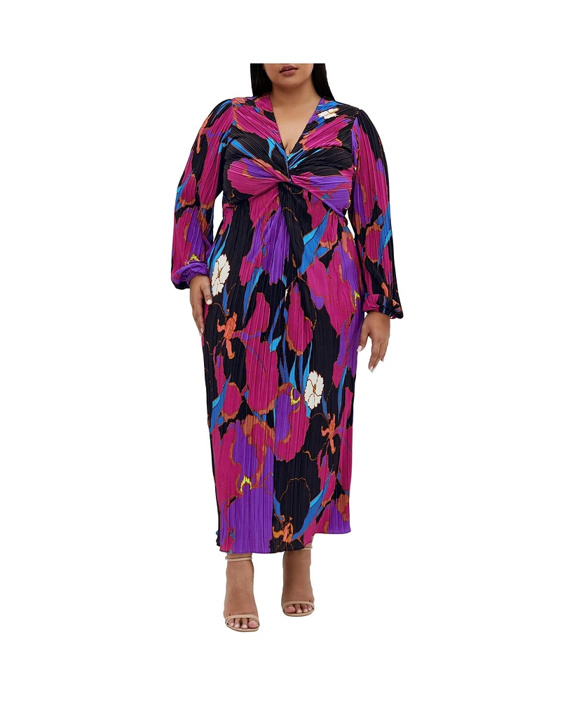 City Chic Plus Size Kaya Print Maxi Dress