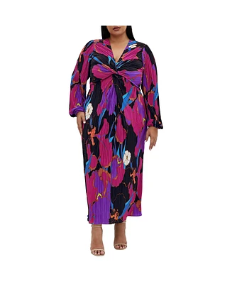 City Chic Plus Size Kaya Print Maxi Dress