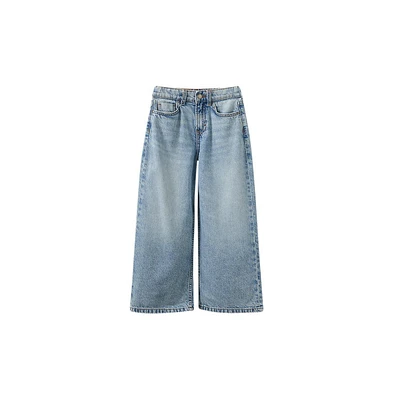 Cotton On Little Girls Super Wide Leg Denim Jean