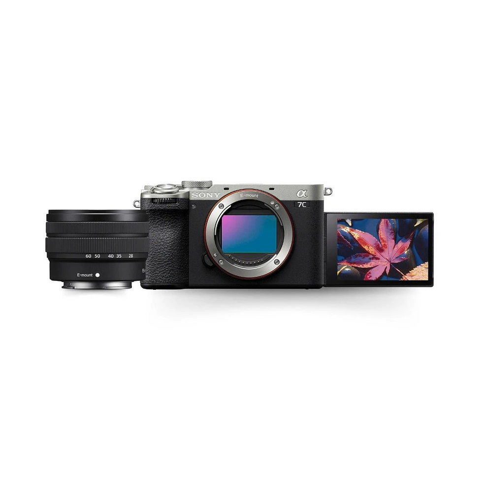 Sony Alpha 7C Ii Ff Interchangeable Lens Hybrid Camera with 28-60mm Lens (Silver and Black)