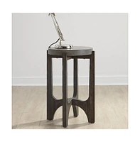 Cascade Chair Side Table in Wirebrush Rustic Brown