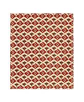 Ikat Cotton Quilted 50" x 60" Throw Blanket