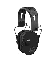 Walkers Razor Slim Quad Electronic Earmuffs with Bluetooth Technology (Black) with Shooting Glasses (Clear)