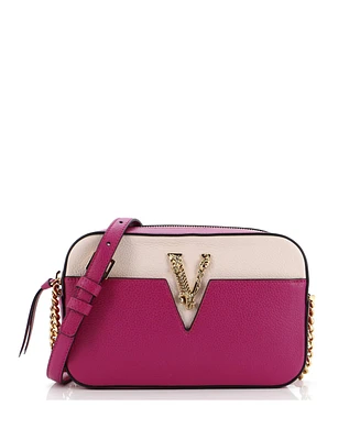 Pre-Owned Versace Small Virtus Camera Bag Leather