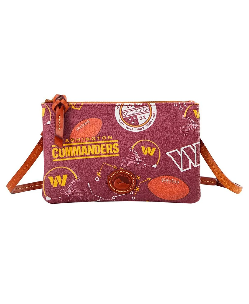 Dooney & Bourke Washington Commanders Top Zip Crossbody Purse