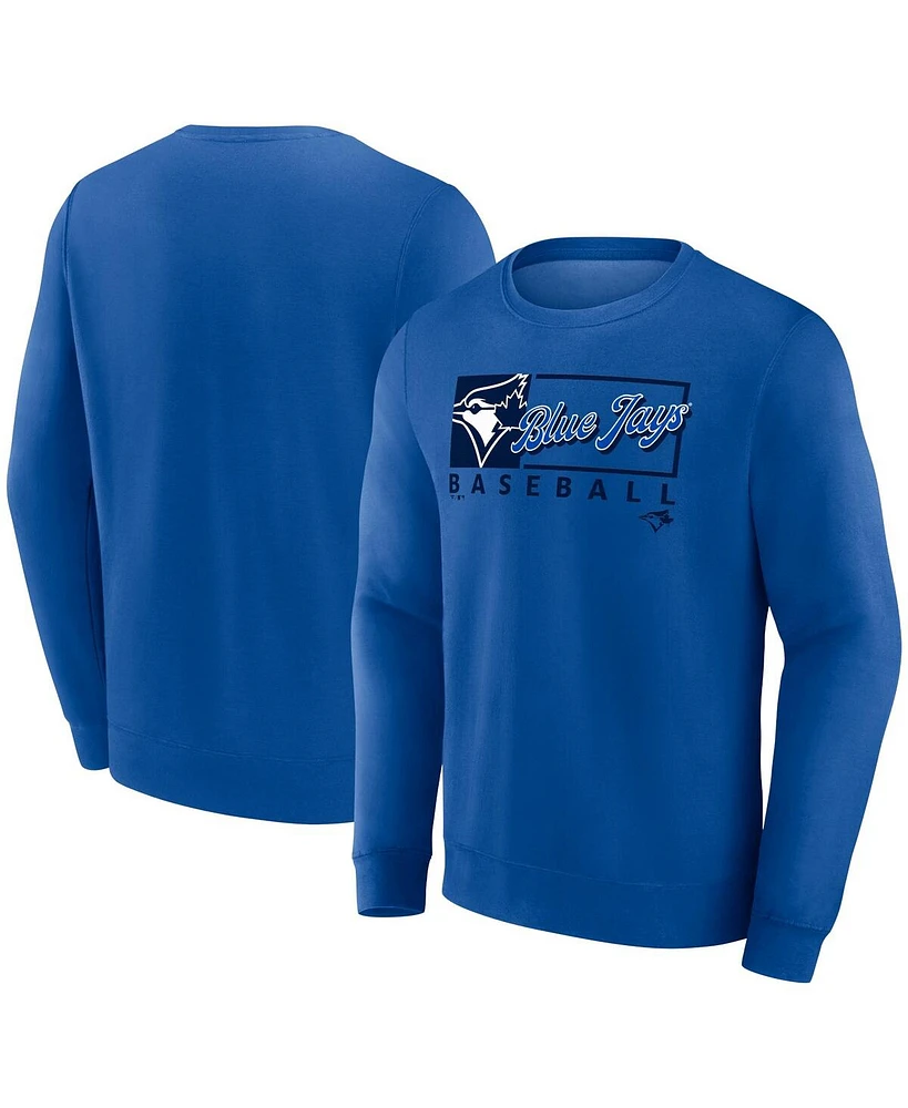 Fanatics Men's Royal Toronto Blue Jays Focus Fleece Pullover Sweatshirt