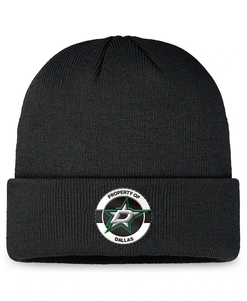 Fanatics Men's Black Dallas Stars Authentic Pro Training Camp Cuffed Knit Hat