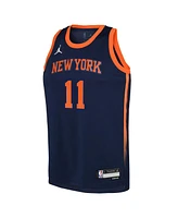 Jordan Youth Jalen Brunson Navy New York Knicks Swingman Jersey - Statement Edition